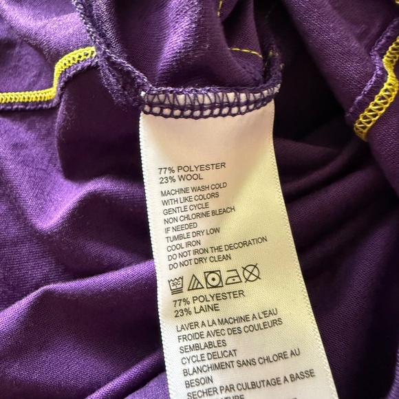 Minnesota Vikings x Tommy Bahama Wool Blend Quarter Zip Pullover Mens Medium - Picture 8 of 8